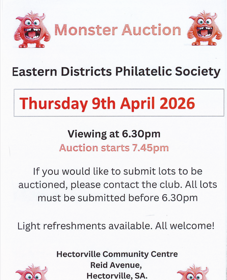 Eastern Districts Philatelic Society – Monster Auction